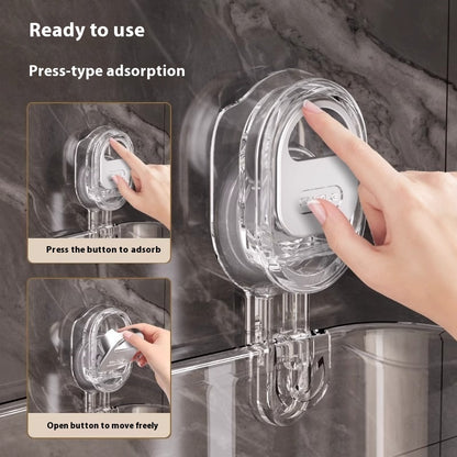 Suction Cup Storage Rack Punch-free Wall-mounted Household
