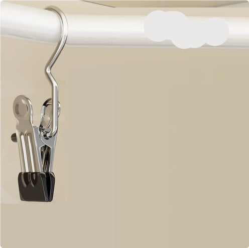 Metal clip with a beige background and '50pcs' text
