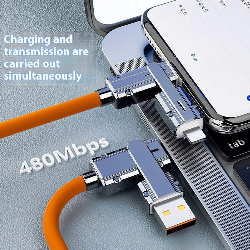 Mech Four-in-one Fast Charge Data Cable