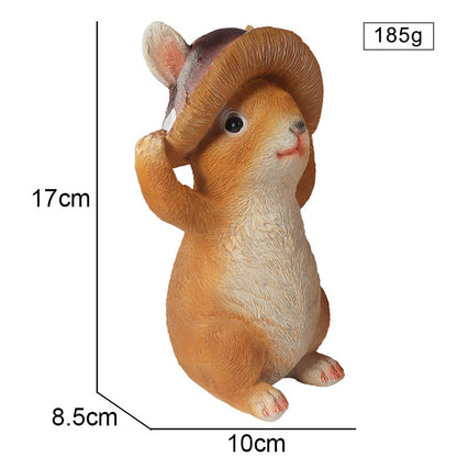 Outdoor Garden Easter Reading Rabbit Gardening Animals