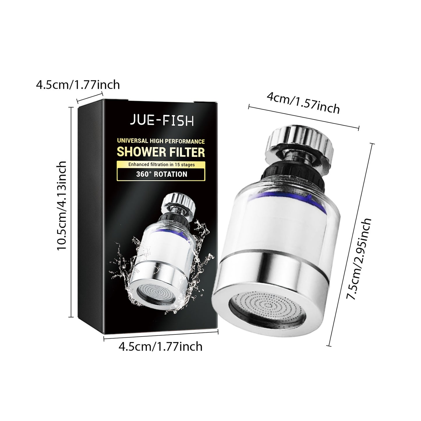 360° Rotating Faucet Water Purifier Filter