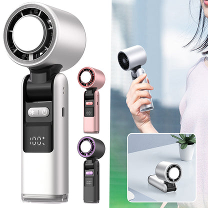 Turbo Chilled Ice Sensation Mini USB Fan with Digital Display
