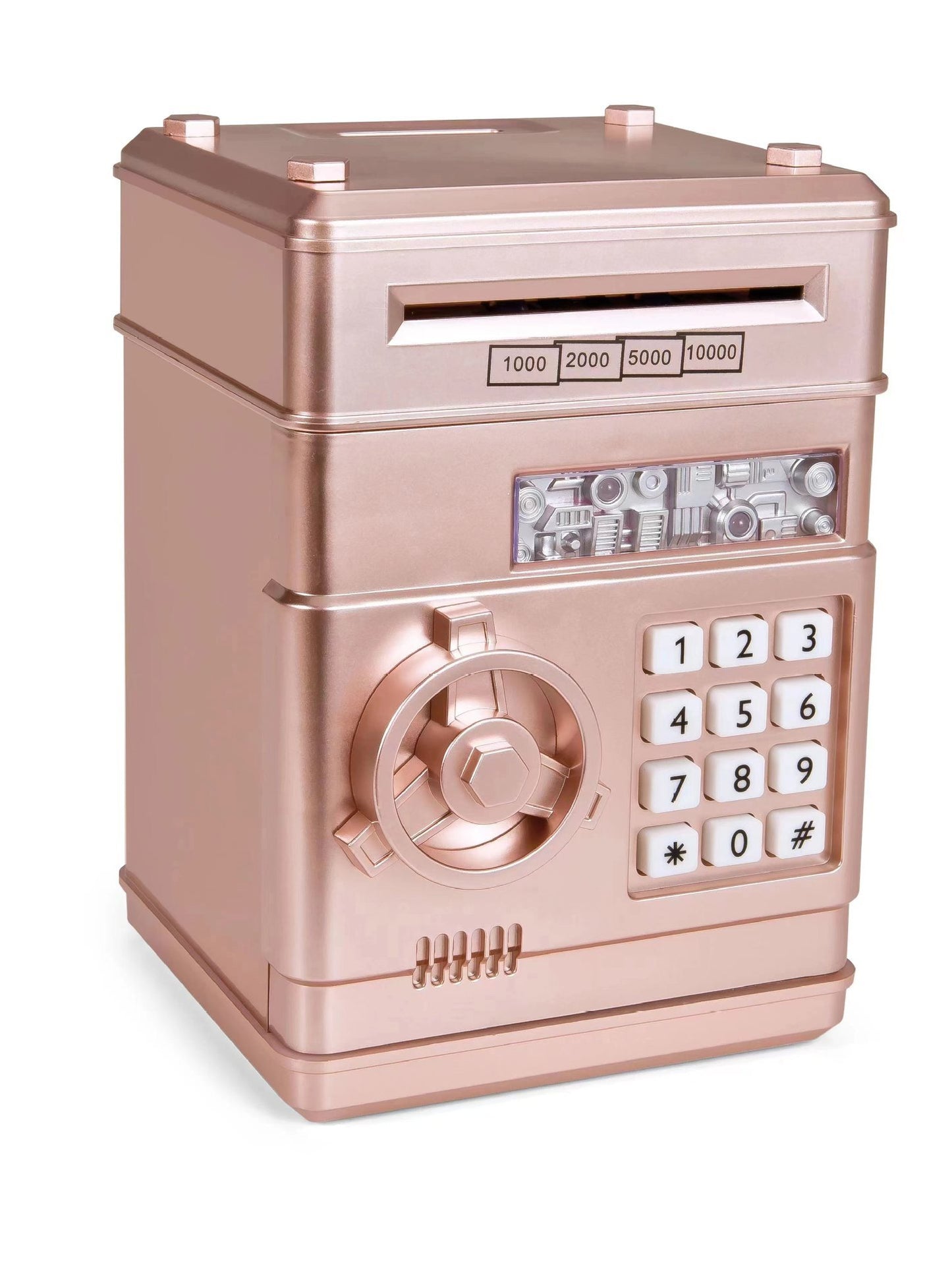 Cash Machine Savings Piggy Bank Password Lock Safe Box