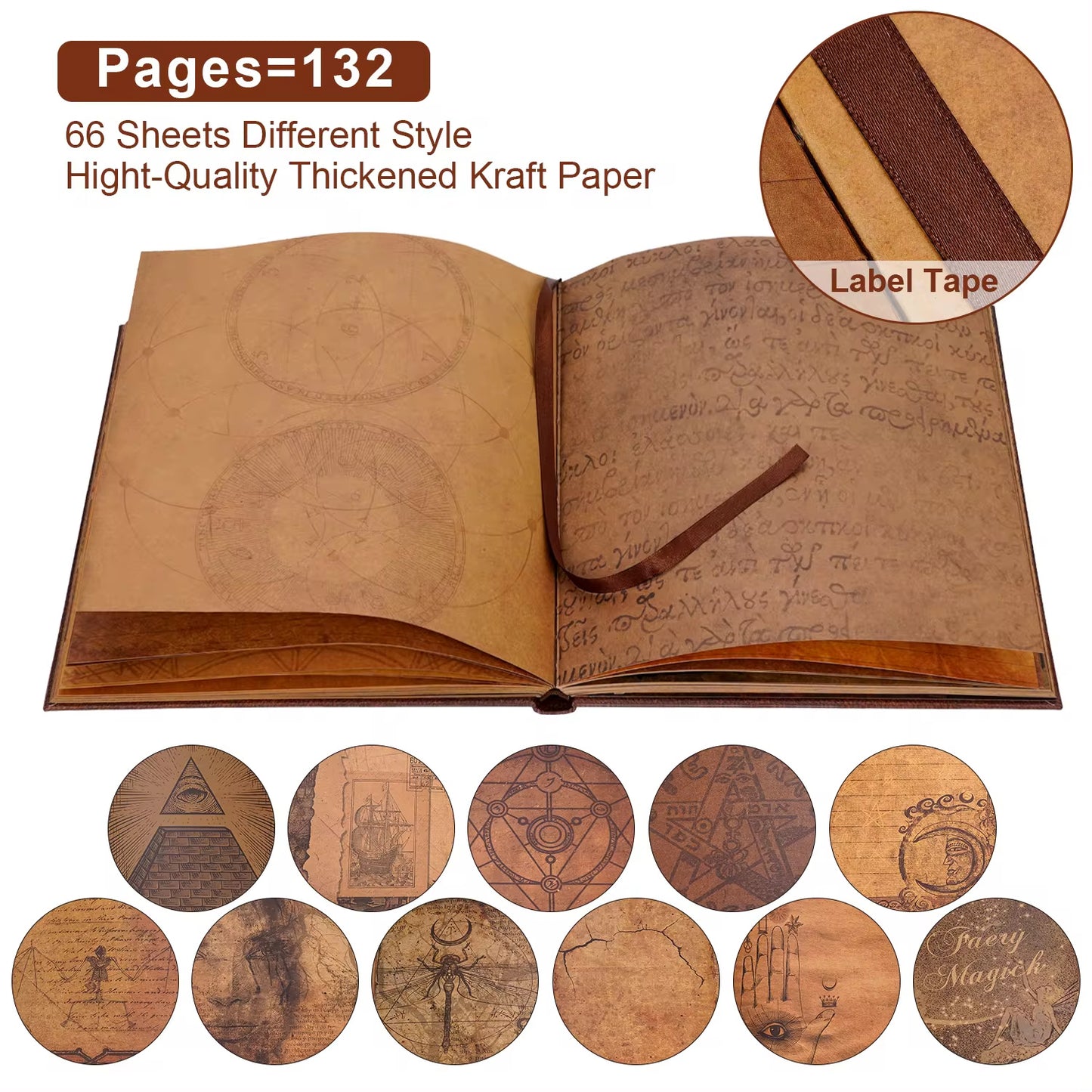 132-Page DIY Retro Scrapbook – Our Adventure Memory Photo Album