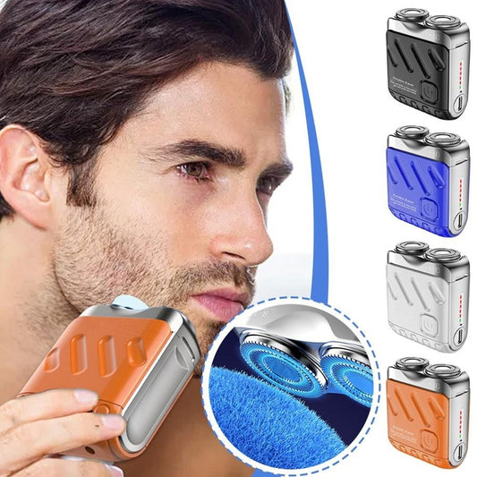 Portable Dual Ring Rotary Electric Shaver