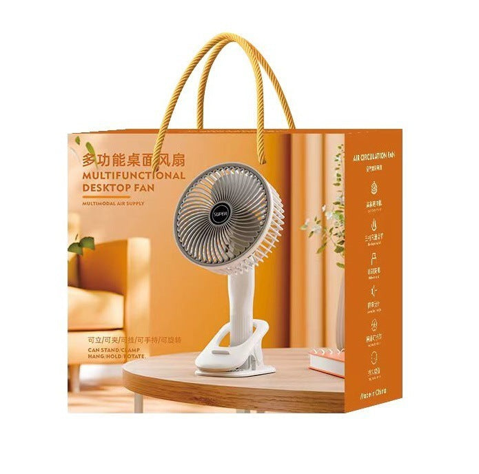 Clip Fan USB Lighting Desktop Household Fan Portable