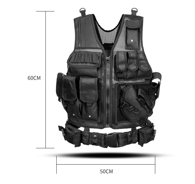 Outdoor Adventure Camouflage Vest – Unisex Nylon Gear