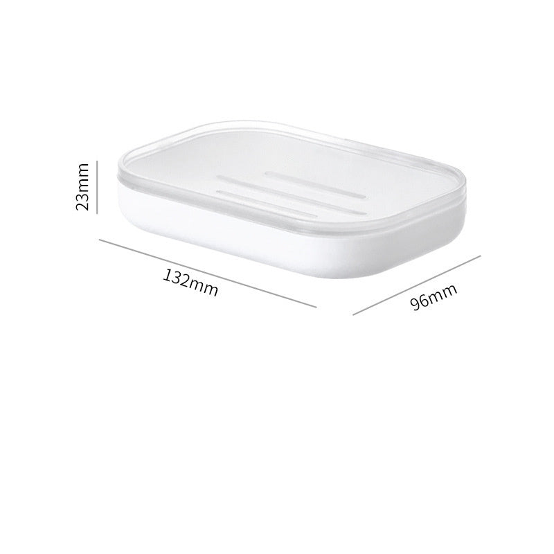 Sucker Wall Mounted Double Layer Drain Rack Toilet Bathroom Soap Shelving