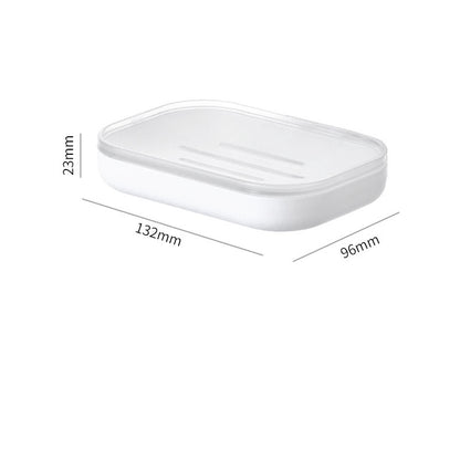 Sucker Wall Mounted Double Layer Drain Rack Toilet Bathroom Soap Shelving