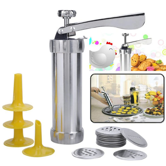 Stainless Steel Cookie Press & Icing Gun Set