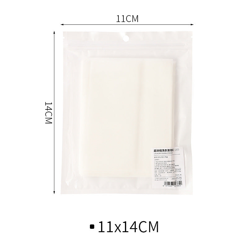 Laundry Bubble Paper Laundry Tablets