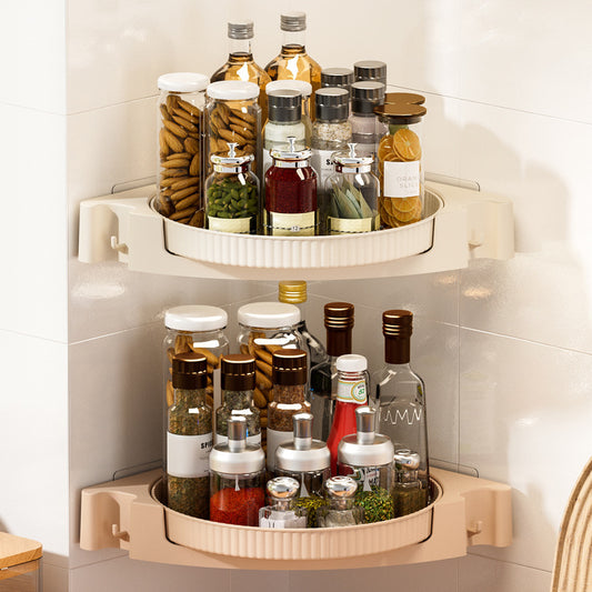 Multi-Functional Kitchen Rotating Spice Rack Turntable