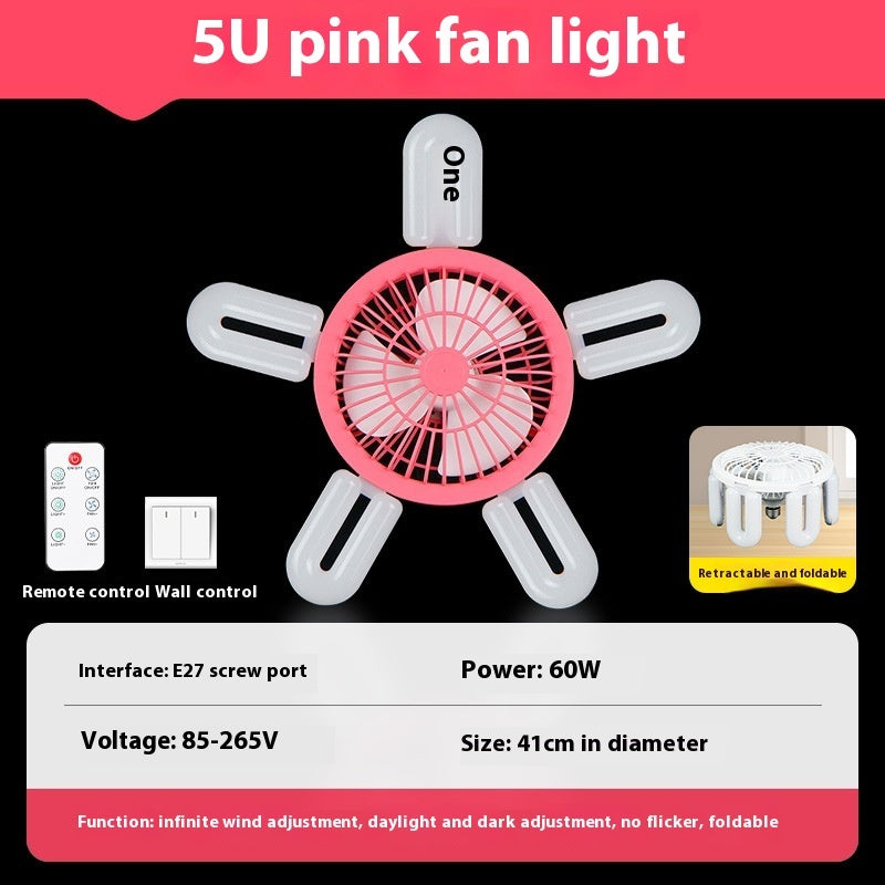 Ondaum E27 Screw Fan Lamp with Smart Remote Control