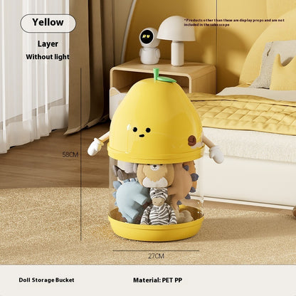 Transparent Large Children's Plush Toys Storage Container