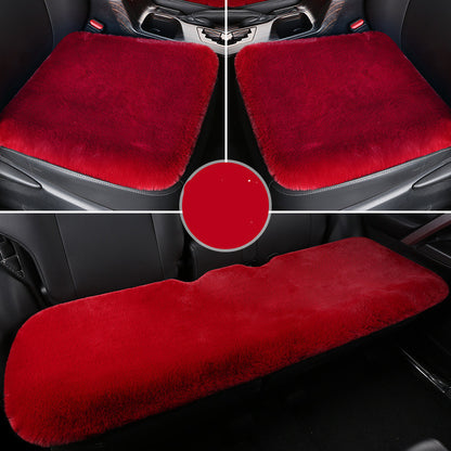 Winter Rabbit Plush Car Seat Cushion Single Piece Square