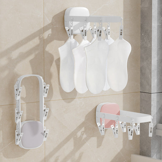 Household Folding Clothes Hanger Punch-free Wall Hanging