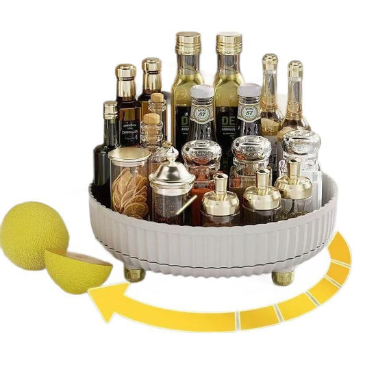Multi-Functional Rotating Spice Rack Storage Box