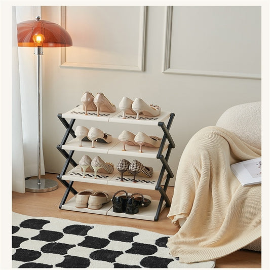 Ondaum Multi-Storey Folding Shoe Rack for Home and Dormitory