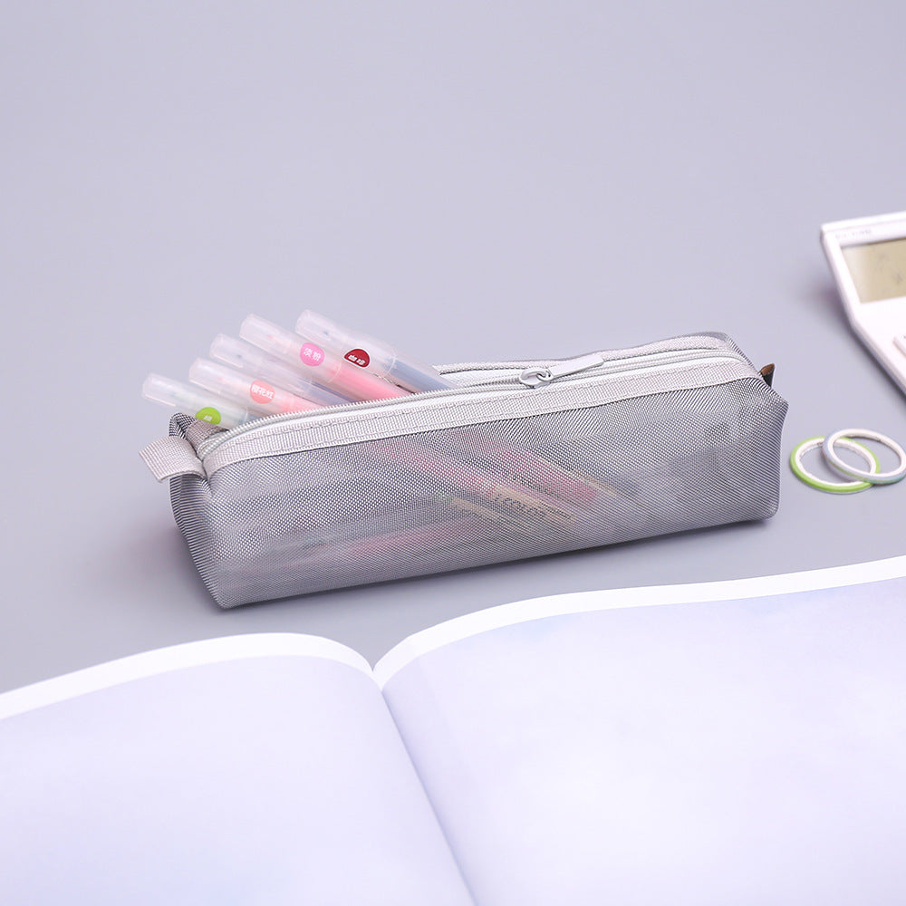 Simple Nylon Zipper Pencil Bag for Students
