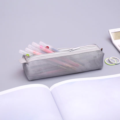 Simple Nylon Zipper Pencil Bag for Students