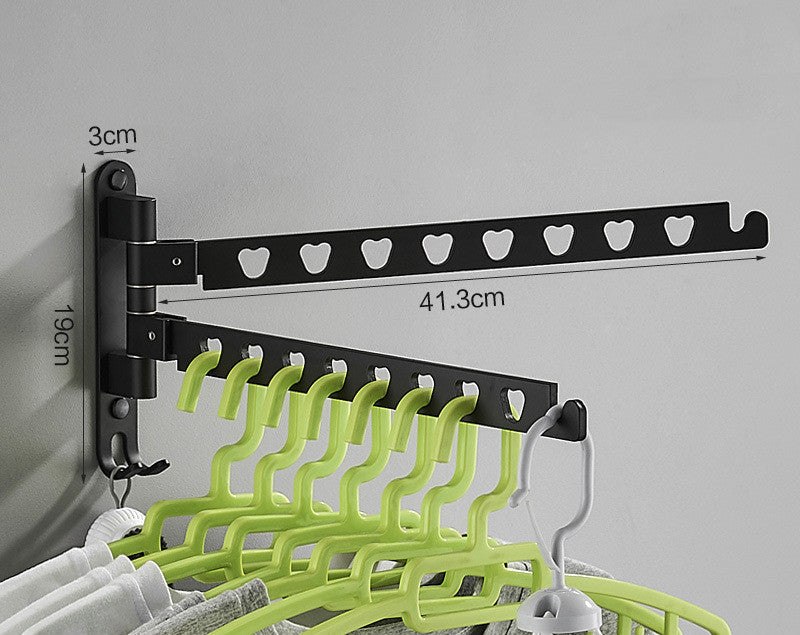 Punch-free Hanger Storage Rack Finishing Rack Space Aluminum Balcony Clothes Hanger