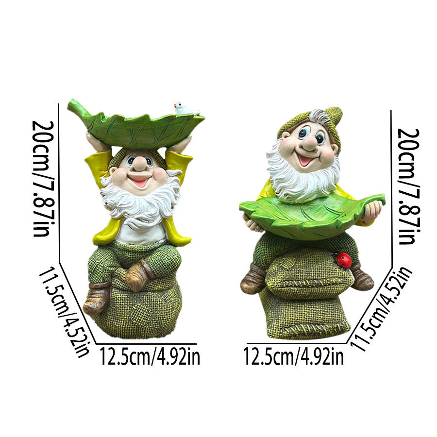 Resin Garden Gnome Flower Pot – Decorative Courtyard Ornament