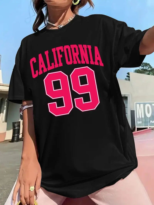 Women's Printed Short-Sleeved Shirt