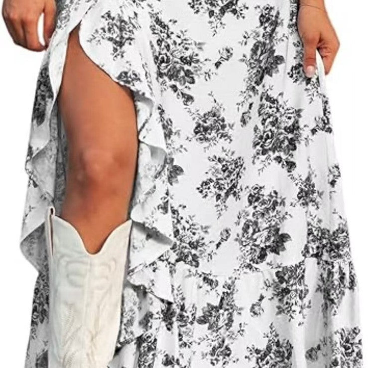 Women's Collapsed Irregular Ruffled Fashion Dress