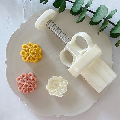 Mini Mooncake Hand Press Mold – Flower Design