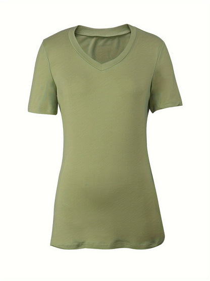 Women's V-neck Slim-fit Top for Ondaum