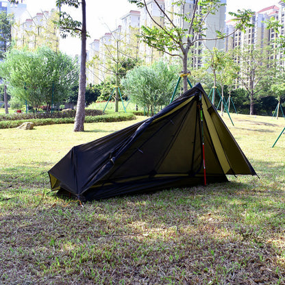 Single-Person Rodless Outdoor Tent with Silicone Coating