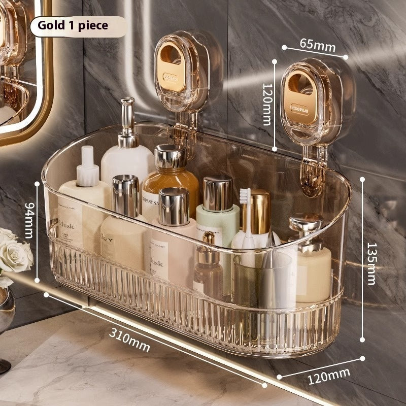 Suction Cup Storage Rack Punch-free Wall-mounted Household