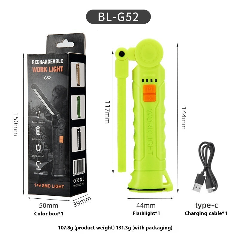 Rechargeable LED Work Light – White and Red Light Modes