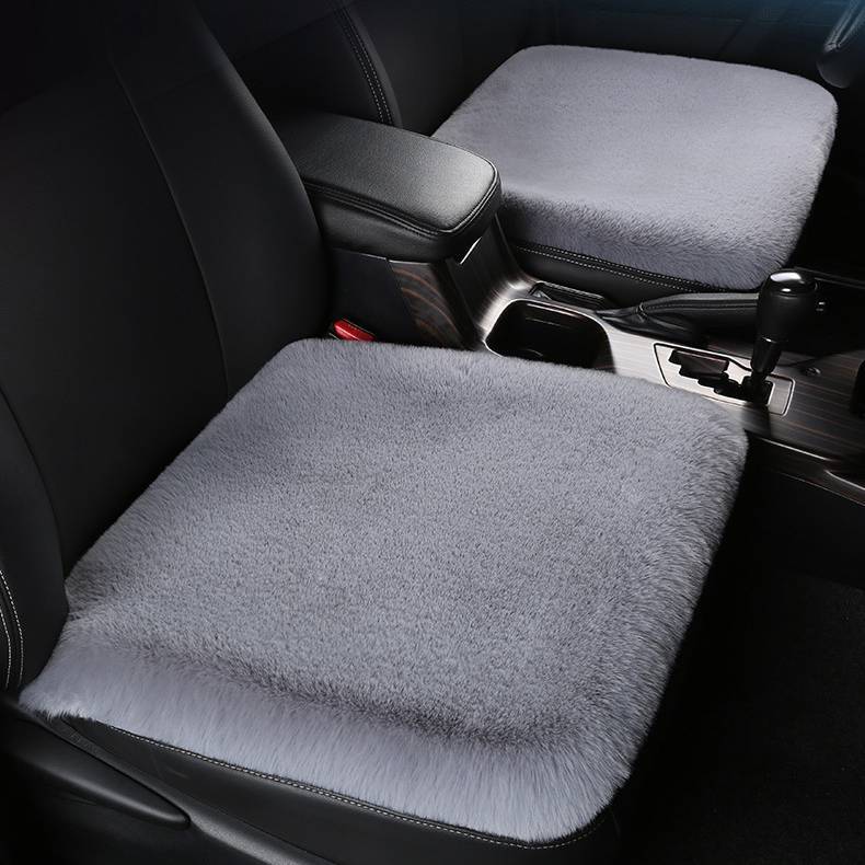 Winter Rabbit Plush Car Seat Cushion Single Piece Square