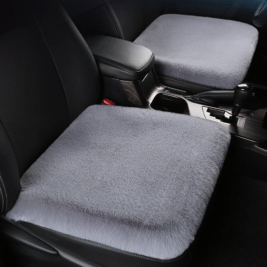 Winter Rabbit Plush Car Seat Cushion Single Piece Square