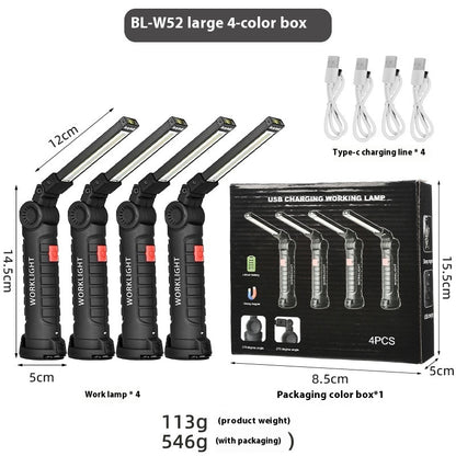 Rechargeable LED Work Light – White and Red Light Modes