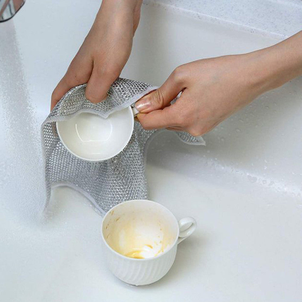Ondaum Oil-Free Grid Cleaning Cloth for Kitchen and Dishwashing