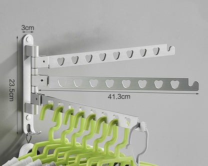 Punch-free Hanger Storage Rack Finishing Rack Space Aluminum Balcony Clothes Hanger