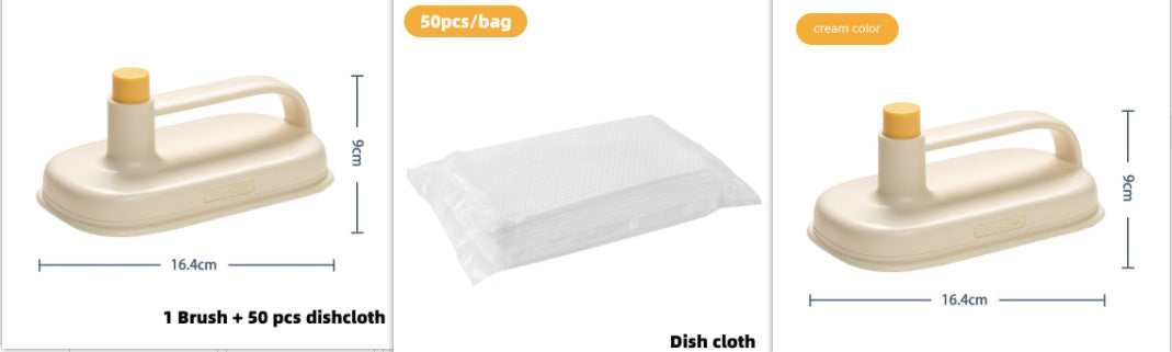 Ondaum Magic Cleaning Brush with 50 Disposable Rags