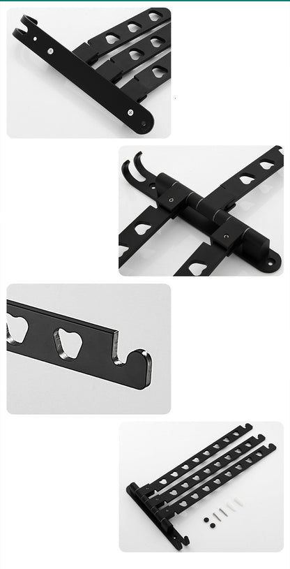 Punch-free Hanger Storage Rack Finishing Rack Space Aluminum Balcony Clothes Hanger