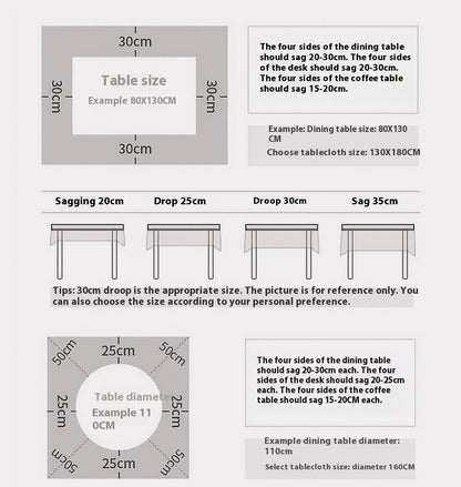 Chinese Style Round Tablecloth – Blended Fabric Dining & Tea Table Cover