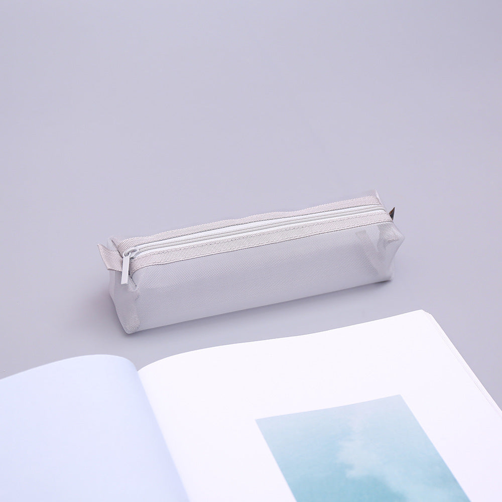 Simple Nylon Zipper Pencil Bag for Students