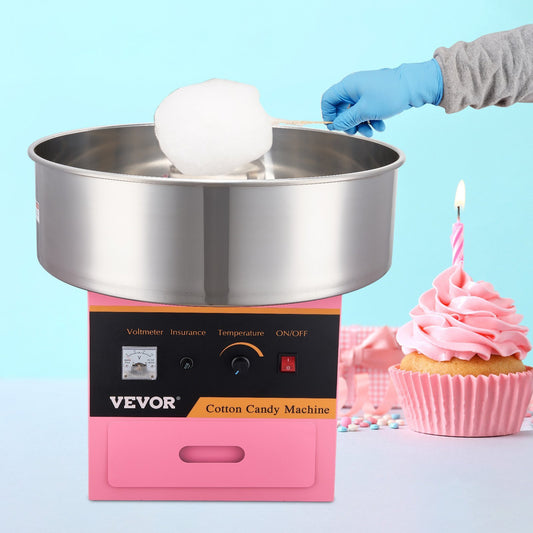 Electric Cotton Candy Machine with Stainless Steel Bowl