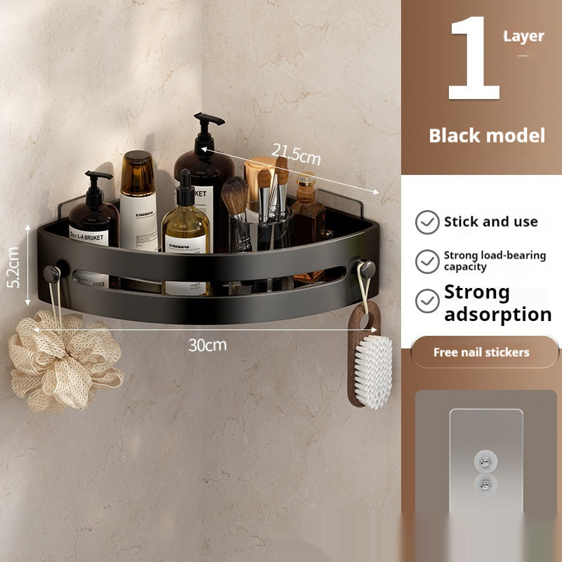 Bathroom Triangle Storage Rack Punch-free