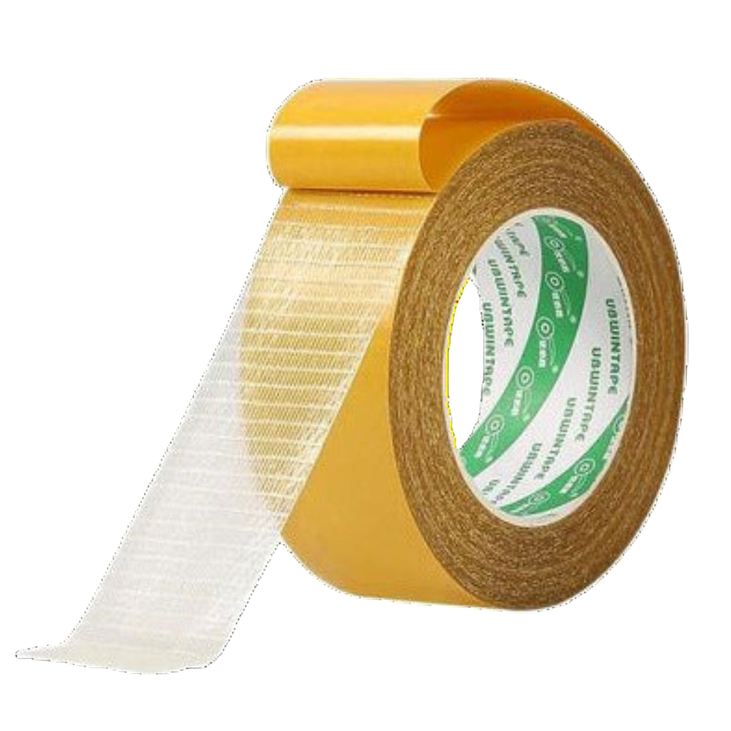 Roll of gold tape with a clear background 