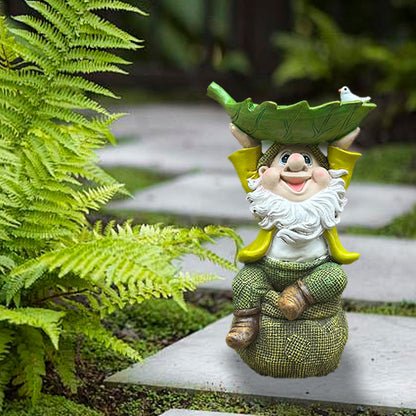 Resin Garden Gnome Flower Pot – Decorative Courtyard Ornament