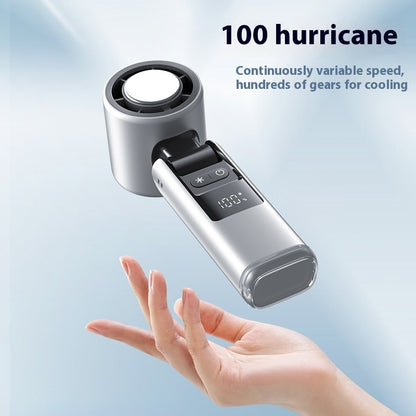 Turbo Chilled Ice Sensation Mini USB Fan with Digital Display