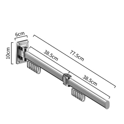 Folding Clothes Hanger Wall-mounted Punch-free