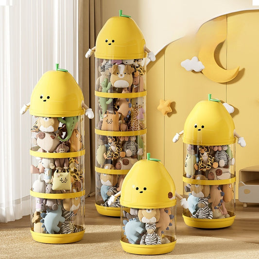 Transparent Large Children's Plush Toys Storage Container