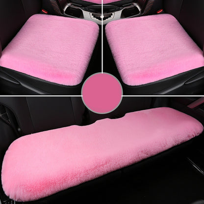 Winter Rabbit Plush Car Seat Cushion Single Piece Square